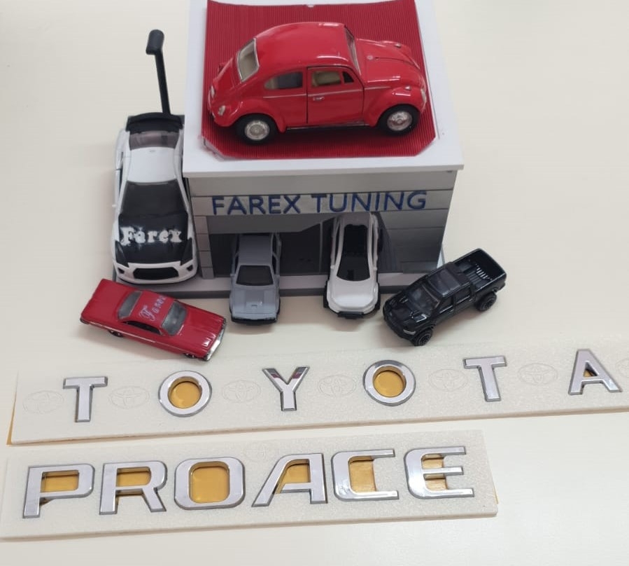 Toyota Boşluklu Büyük Boy ve Proace Krom Bagaj Yazısı